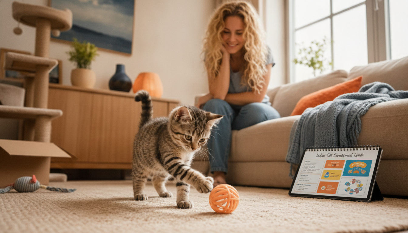 Indoor Cat Enrichment: DIY Toys, Play, Home Setup